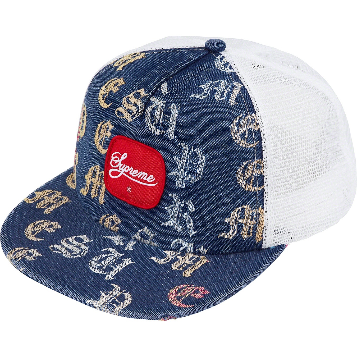 Gradient Jacquard Denim Mesh Back 5-Panel view 4